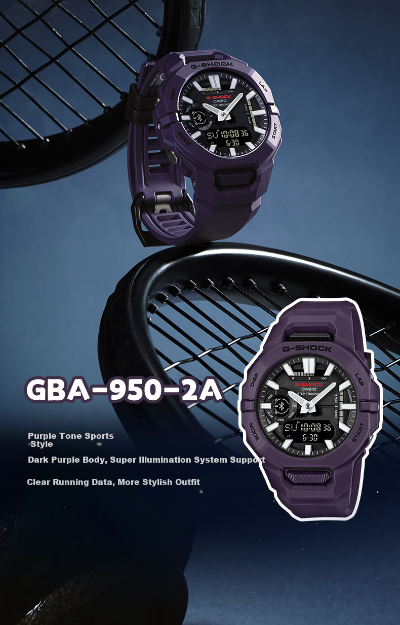 Casio Men's G-SHOCK Semi-Smart Outdoor Sports Digital Watch, Japanese/Korean Style, Gift for Boyfriend, GBA-950 4