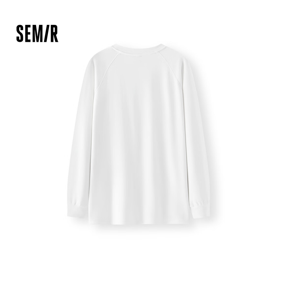 Semir Women's Loose-Fit Long-Sleeve T-Shirt, Thermal Pure Color Autumn And Winter Fleece Top 109725101002