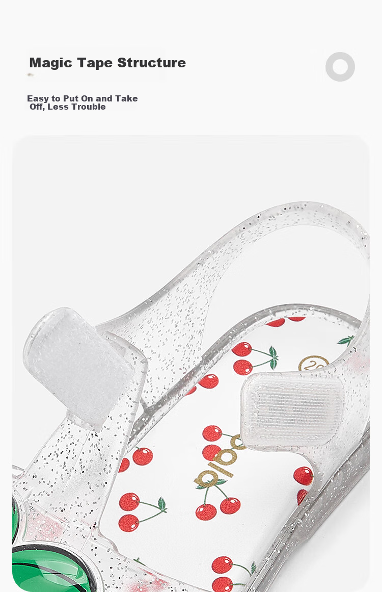 BALABALA Children's Sandals, Girls' Shoes, Summer 2025 Beach Jelly Shoes, Non-Slip Baby Shoes, 209225141004 10