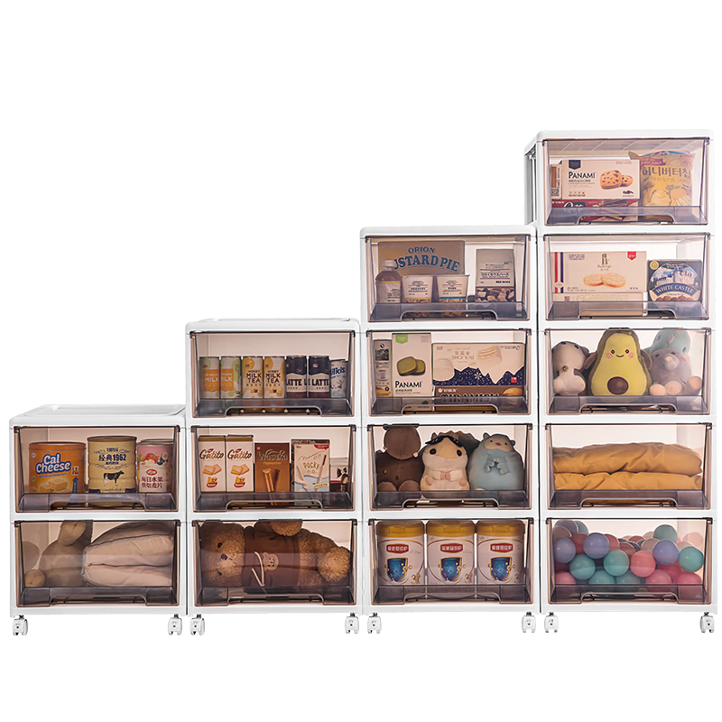 JEKO&JEKO Extra Large Drawer Storage Cabinet Five-Drawer Toy Storage Chest Bedside Storage Organizer Three-Tier Cabinet
