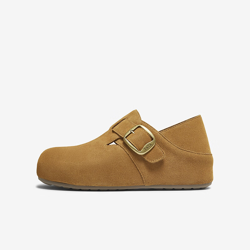 Женские туфли TATA, стиль Birkenstock, модные повседневные, коричневые, размер 37