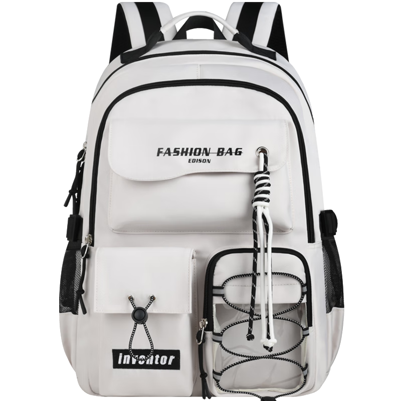 Edison Inventor Large Capacity Water-Resistant Backpack for High School, Middle School, and College Students 2551-2G