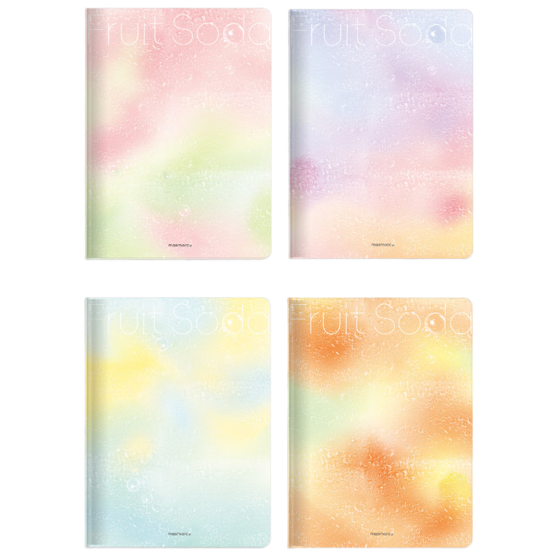 M&G A5 80-Sheet Bubble Fruit Gel Cover Notebook Journal High-Quality Student Diary Random JT0053