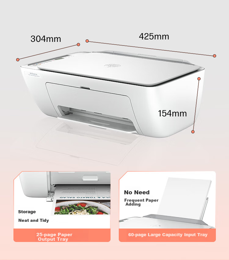 HP DJ 2820 Color All-In Home Printer with Wireless Connection, Suitable for Student Homework Printing 10