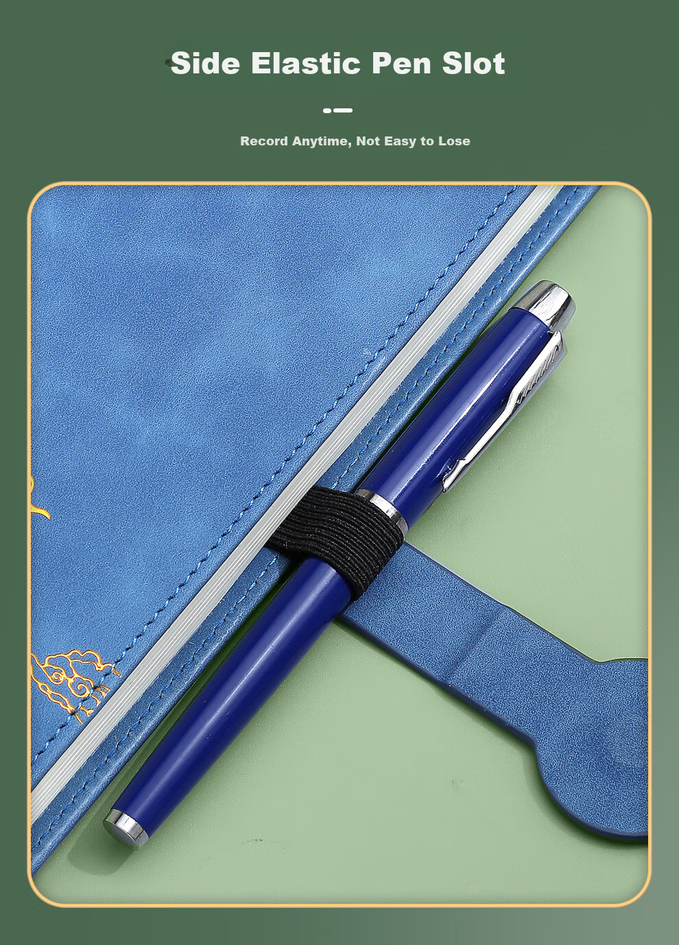 Jiaranheng Chinese Style Notebook, Aesthetic A5 Dragon-Shaped Clasp, Thickened Journal, High-End Exquisite Diary, Business Gift, Office Stationery, Customizable, Dark Gree 5