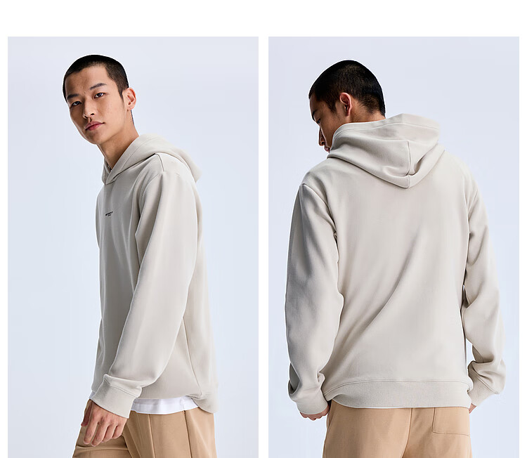 Meters Bonwe Hooded Sweatshirt, Unisex Style for Spring, New Trendy Cool Versatile Casual Couple Outfit Top 4
