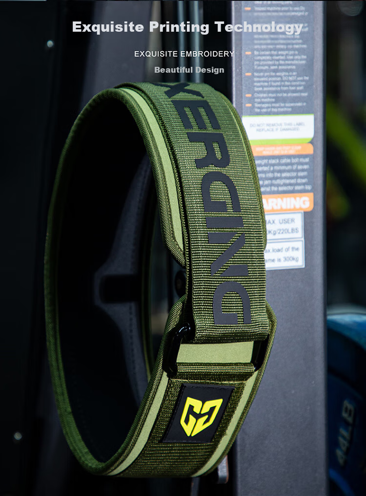 Gingpai Sport Fitness Waist Belt for Squats And Deadlifts, Professional Strength Training Equipment, Sports Protective Gear, Weightlifting Back Support for Men, Black And Yellow, Size L 6