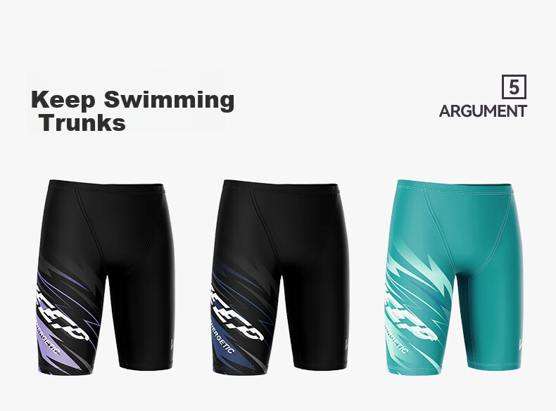 Keep Swimming Trunks for Men, Gradient Hidden Print Anti-Embarrassment Knee-Length Swim Shorts, Hot Spring Swimwear, 911 Purple Charm, 2XL 10
