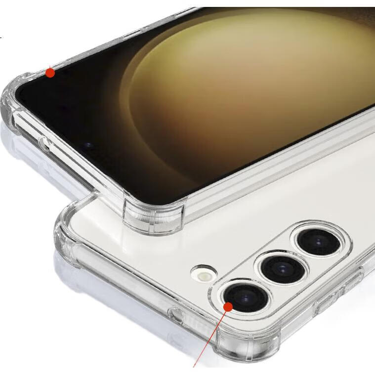 Чехол для Samsung S23 HOLDZU с защитой от падения, силиконовый, ультратонкий, матовый, прозрачный