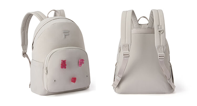 FILAFUSION FILA Trendy Women's Backpack Autumn Fun Double-Shoulder Laptop School Bag 18