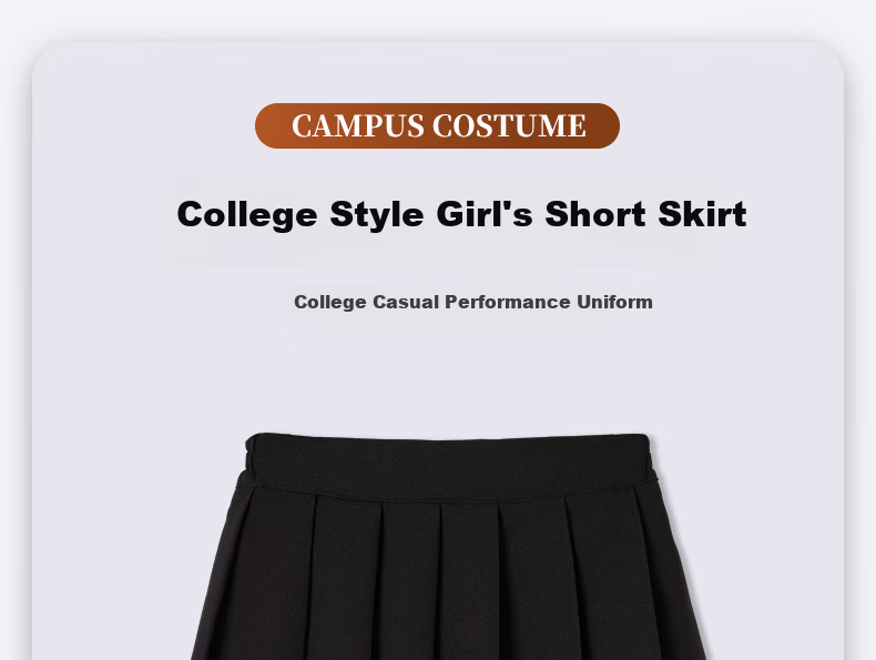 Luomeng Girls' Pleated Skirt, Children's Half Skirt, School Uniform, for Older Children And Elementary Students, Preppy Style Short Skirt, Navy Blue, Size 120 4