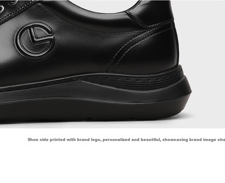 Goldlion [Spring And Summer Refresh] Men's Business Leather Shoes, Breathable Comfortable Slip-On Casual Shoes G550330639AAA Black Size 43 12