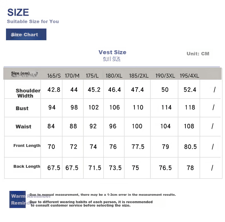 ROMON Suit Vest for Men, Slim Fit Business Professional Work Attire, Wedding Groom Waistcoat Vest, Men's Suit Jacket 8