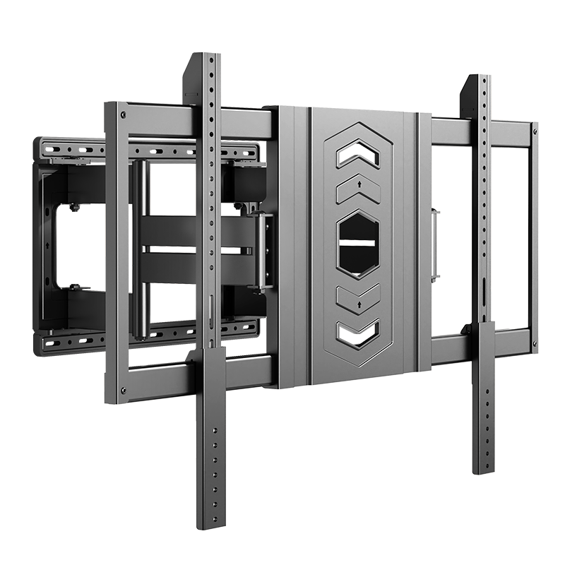 Beishi 75-120 Inch Universal Telescopic Rotating TV Mount Bracket Eight-Arm Embedded Ultra-Thin TV Stand Rotating Multi-Brand Compatible TV Bracket