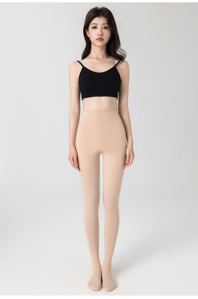 Dushiliren Women's Tights, Silk Stockings, Bare Leg Effect, Medium Thickness, Snag-Resistant, Spring And Autumn Season, Black And Nude Color, Skin-Like Pantyhose 1