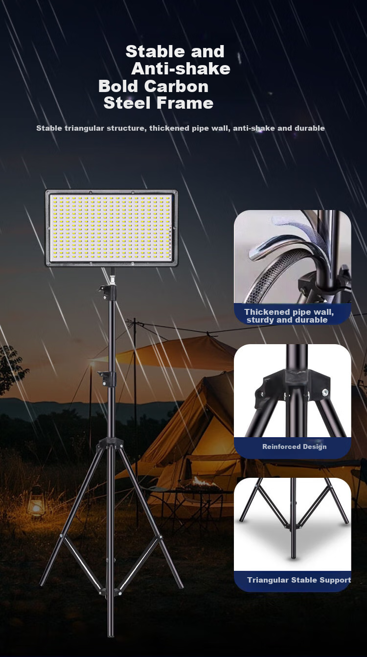 Bolanger Night Market Stall Light, Rechargeable LED Lamp, Portable Outdoor Lighting for Street Vendors, High-Intensity Bracket, Emergency Light for Wilderness Camping 11