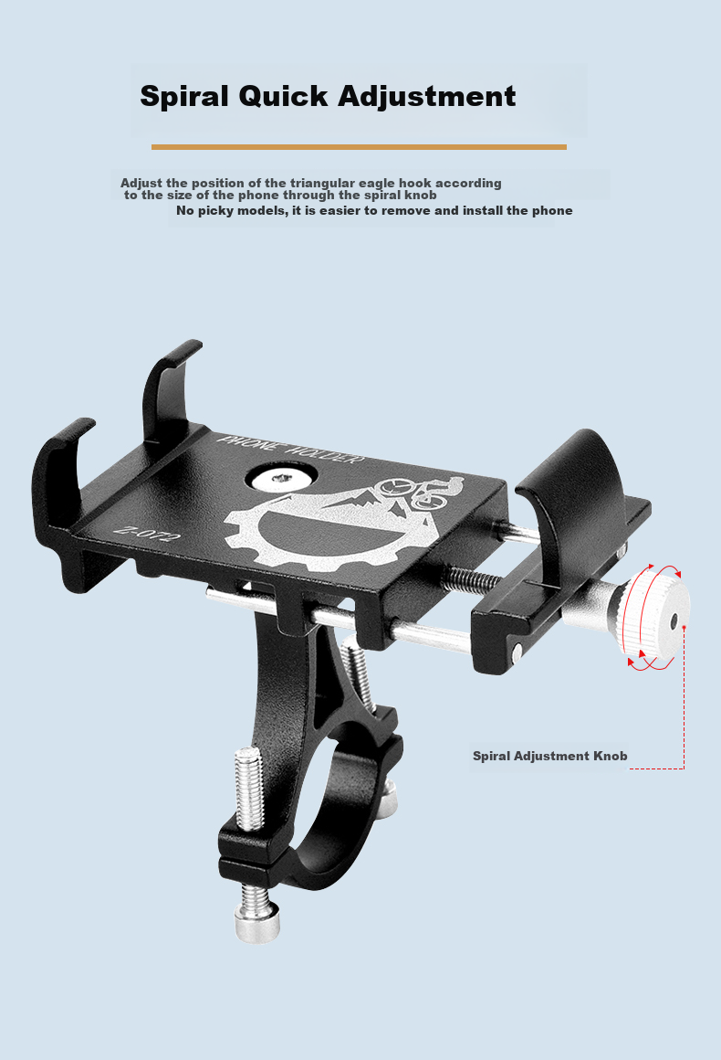 KOOLIFE Electric Bicycle Phone Holder, Motorcycle And Electric Bike Riding Multifunctional Delivery Rider-Specific Navigation Mount 6
