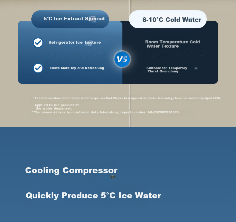 PHILIPS Ice Maker And Water Dispenser, Cooling And Heating Type, Ice Machine for Smoothies And Cubes, No Installation Required, All-In Four-In Water Dispenser, ADD8240 Bingjing C1 17