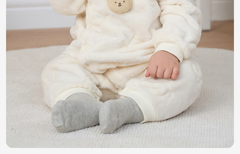 DAVE & BELLA Newborn Thermal Winter Romper Fleece Lined Baby Girl Boy Jumpsuit 14
