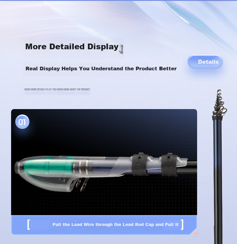 Weilianmeng 4.5-Meter No. 4 Shangfang Rock Fishing Rod, Large Guide Rings, Sliding Float Rod, Ultra-Light And Ultra-Hard, Suitable for Both Hand And Sea Fishing, Rock Fishing Rod, Fishing Pole, Casting Rod 10