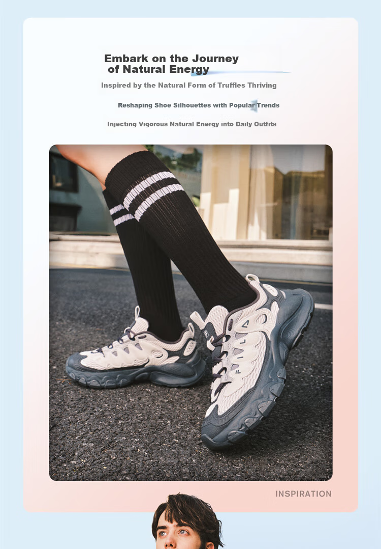 FILA Mushroom Sneakers Modern Sports Shoes Women's Autumn Winter Thick Sole Casual Dad Shoes 2