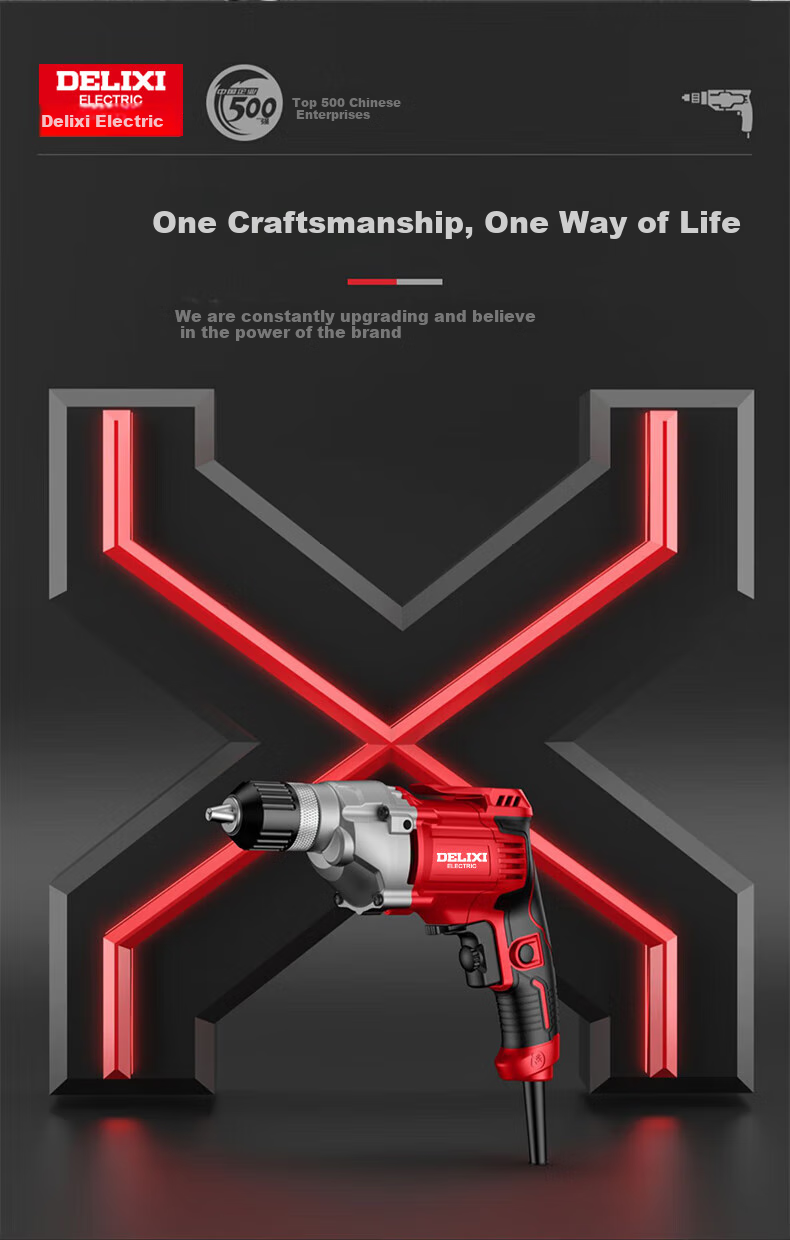 Deli Xidianqi 550W Electric Drill, AC Motor Screwdriver, Power Tool, Multi-Functional Handheld Drill, DLX-DZ1613 6
