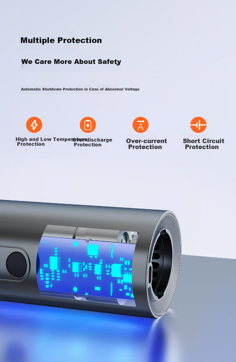 Yili Car Vacuum Cleaner, Portable Desktop Vacuum Cleaner, High-Power Vacuum Cleaner, Wireless Handheld Vacuum Cleaner for Home And Car Use, Integrated Suction And Blowing Function, Suitable for Bedding, Carpets, Pet Hair, And Cat Lint Removal 7
