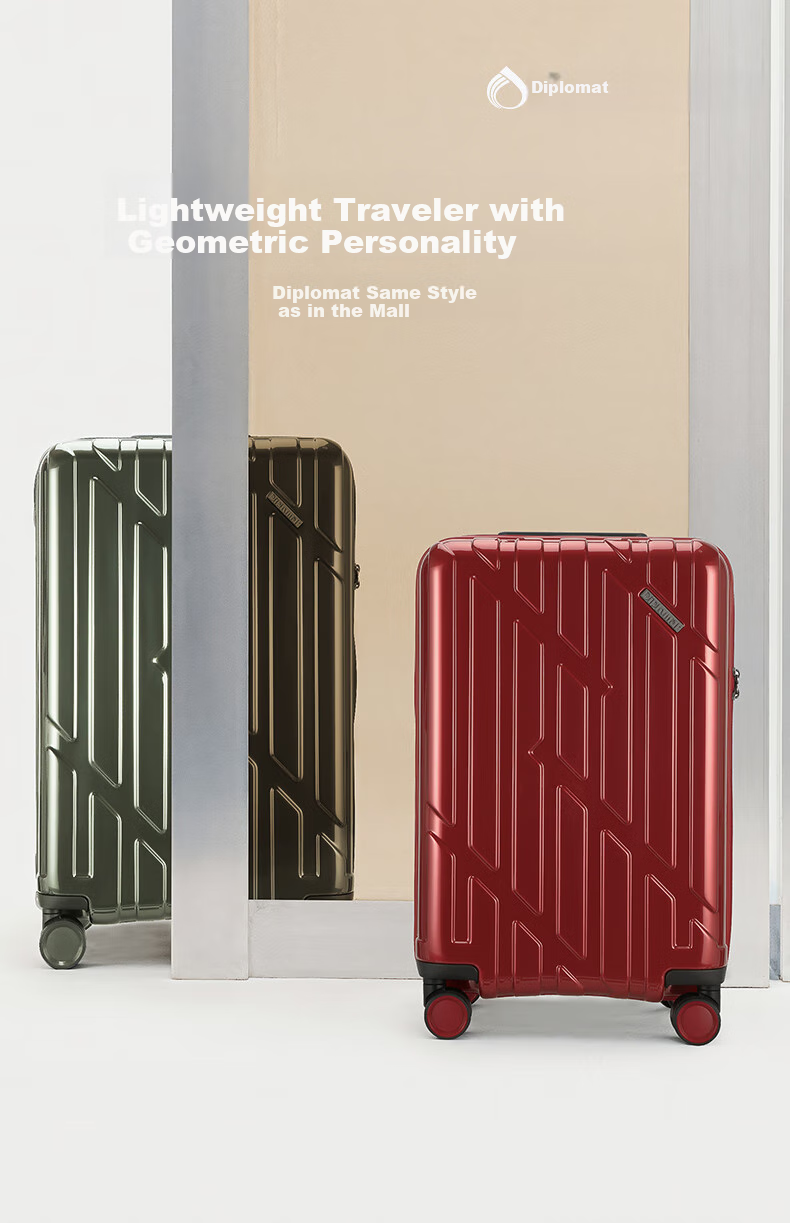 Diplomat Large Capacity 28-Inch Suitcase with Password Lock for Men And Women, Travel Luggage TC-20094 Teal Gree 1