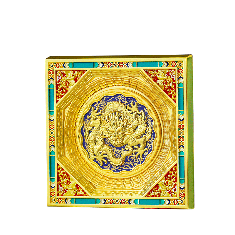 Little Carver Beijing Palace Ceiling Refrigerator Magnet Anti-Collision Rotatable Museum Cultural Creative Nanjing Travel Landmark Souvenir Birthday Gift for Classmates Teacher's Day Gift for Teachers
