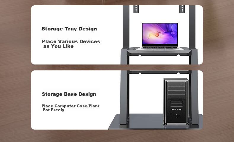 Beishi Mobile TV Stand (60-120 Inches) Universal Floor TV Mount Cart for Video Conferencing Display Screen Mobile Floor TV Stand without Upper Support 15