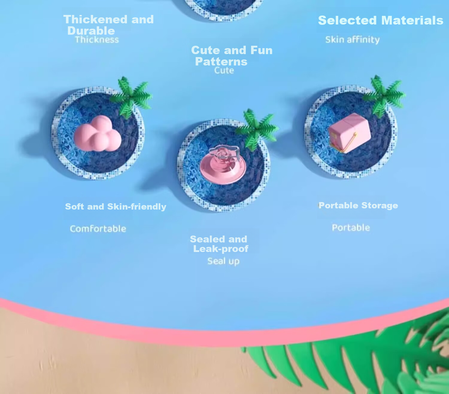 Li-Ning Swimming Ring, Thickened Anti-Rollover Design for Children Over 3 Years Old, Life-Saving Ring, Kids' Water Equipment, Floating Aid 4