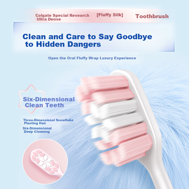 Зубная щетка Colgate Velvet Clean, ультрамягкая, 2 шт.