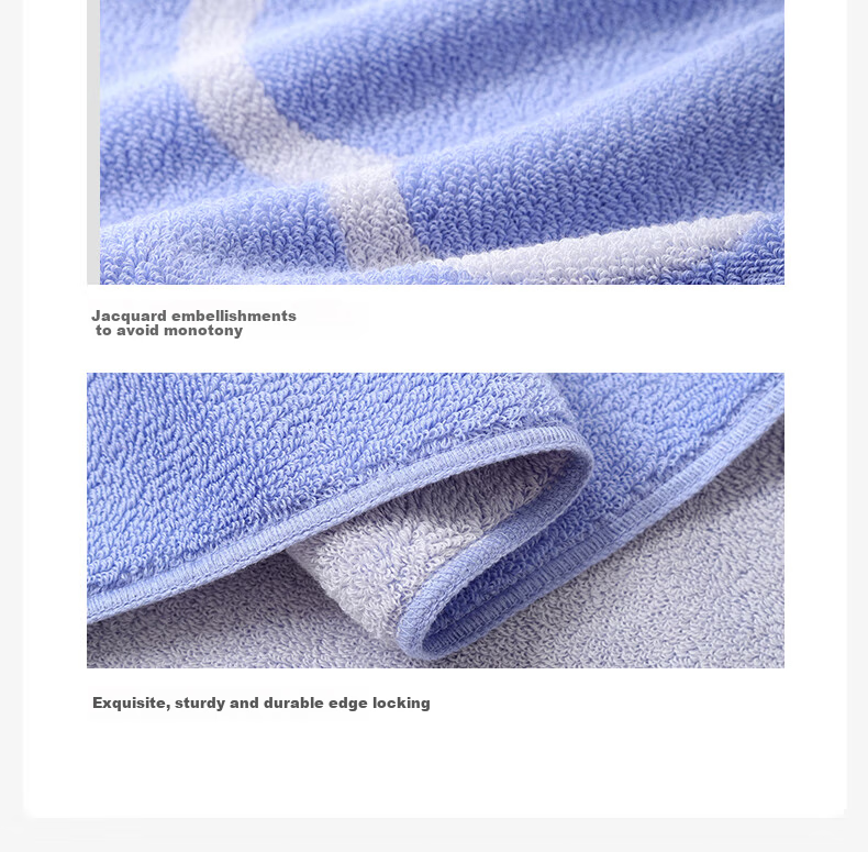 Grace Five-Star Hotel Towels, 130G*2 Pieces, Class A Xinjiang Cotton, 100% Pure Cotton, Face Washing And Bath Towels, Recommended for Couples 13