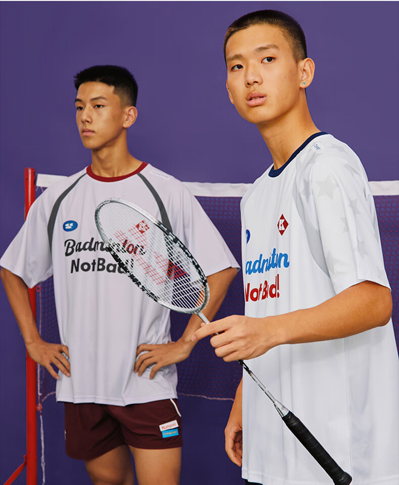 KUMPOO ACT251607 Unisex Breathable Quick-Dry Badminton T-Shirt Purple Size S 12