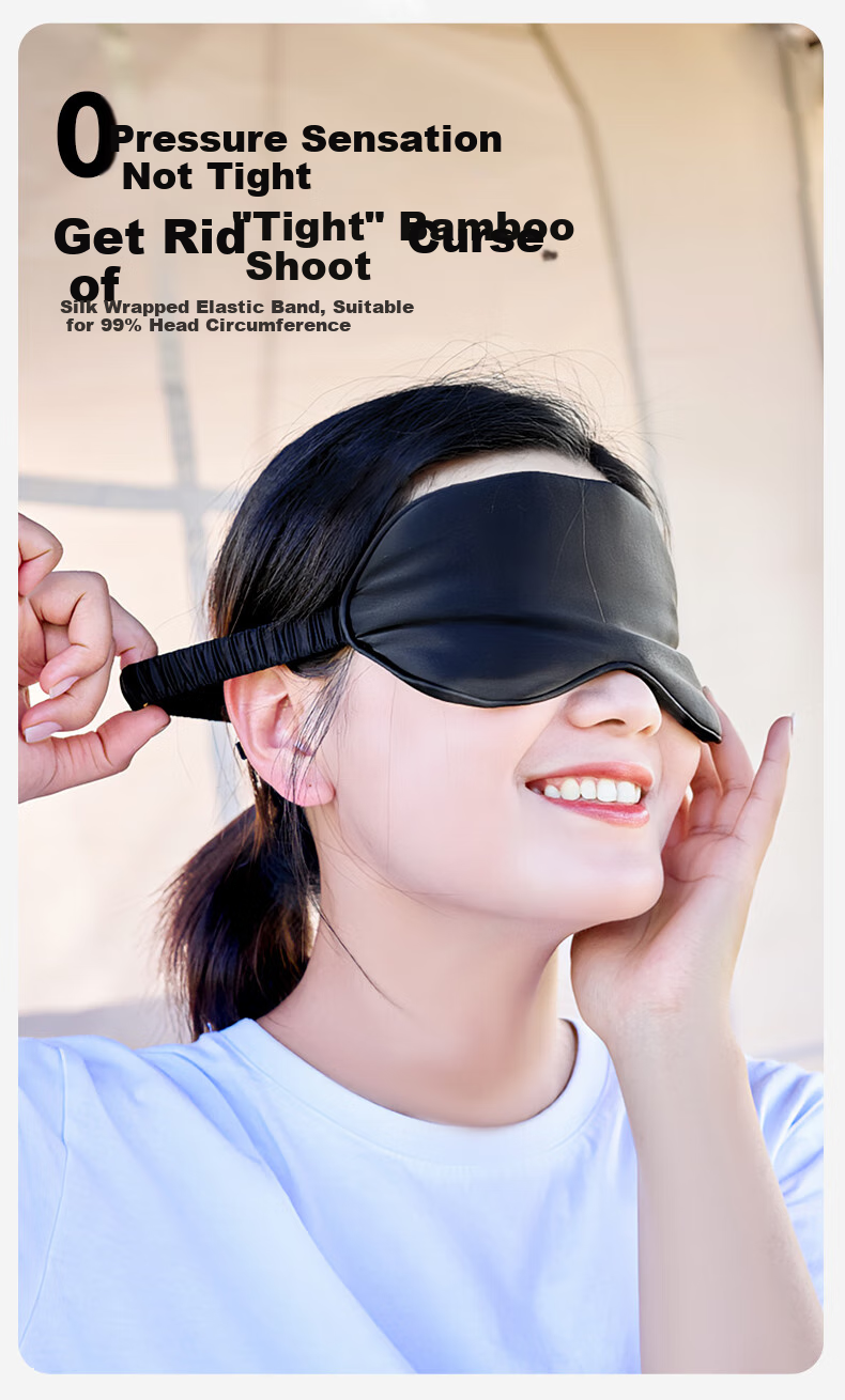 MOBIGARDEN Jinglv Sleep Mask for Adults, Eye Mask to Help with Sleep And Relieve Eye Fatigue, for Men And Women, NX25683001, Cherry Blossom Pink 7