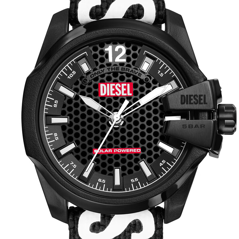 DIESEL Men's Quartz Watch with Fabric Strap, Boyfriend DZ4653, Valentine's Day Gift 5