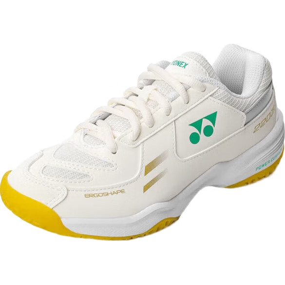 Кроссовки для бадминтона YONEX SHB220JRCR, детская модель, противоскользящие, амортизирующие, комфортные, цвет бежевый, размер 36