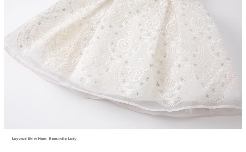 DAVE & BELLA [High-End Formal Dress], Girls' Princess Dress, Summer Wear, High-End Embroidered Skirt, Elegant Princess Dress 15