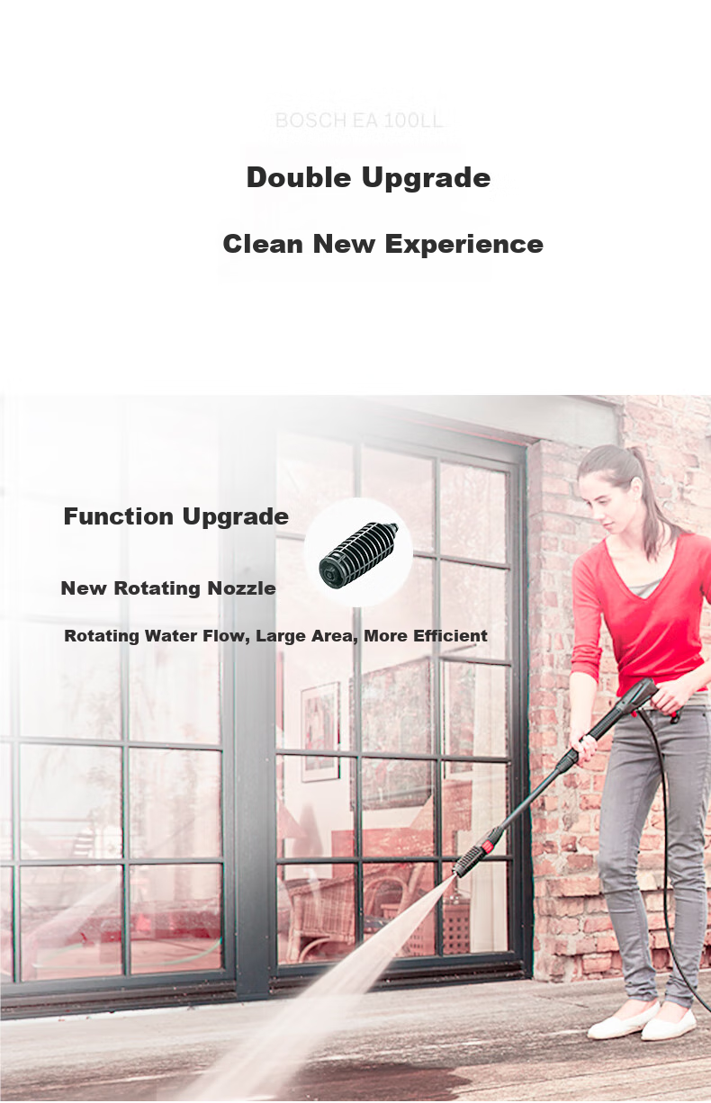 BOSCH EA100 Car Wash Machine High-Pressure Washer 220V Small Household High-Pressure Water Gun Water Pump Portable Device High Power 7
