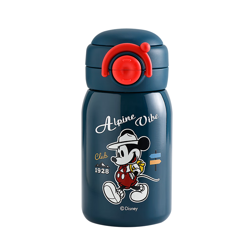 Disney Kids Insulated Water Bottle with Straw Large Capacity 316 Stainless Steel Baby Water Bottle Kindergarten Boys and Girls Student Cup