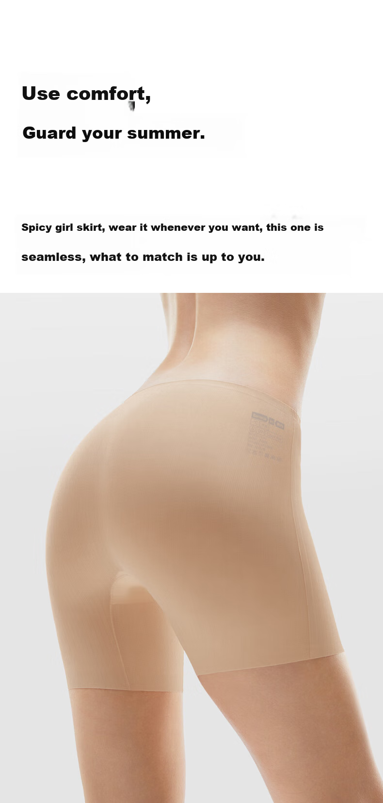 Bananain 509Cool Air Women's Safety Shorts, Mid-Rise, 10A Antibacterial, Anti-Exposure, Seamless, Women's Leggings, Thin Style, Single Piece 6