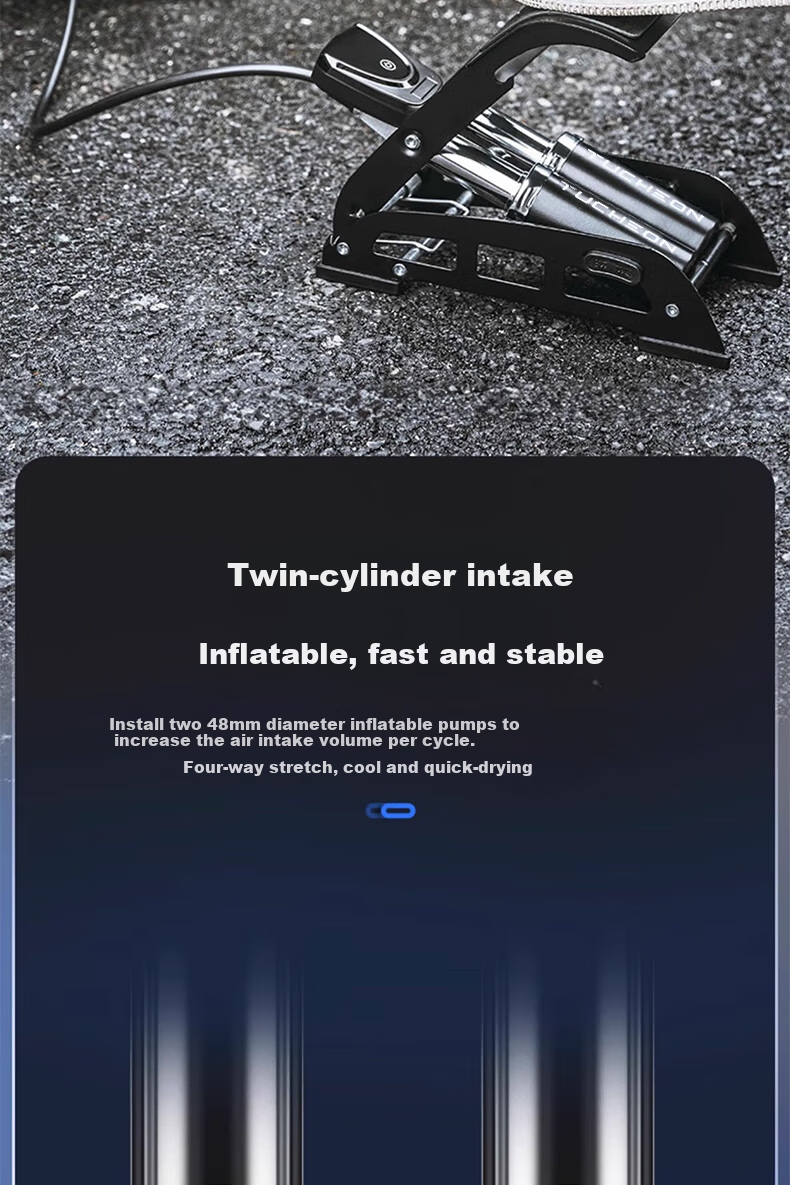 Ousen High-Pressure Foot Pump, Digital Display Car Tire Inflator for Sedans, Motorcycles, Electric Bikes, And Scooters 2
