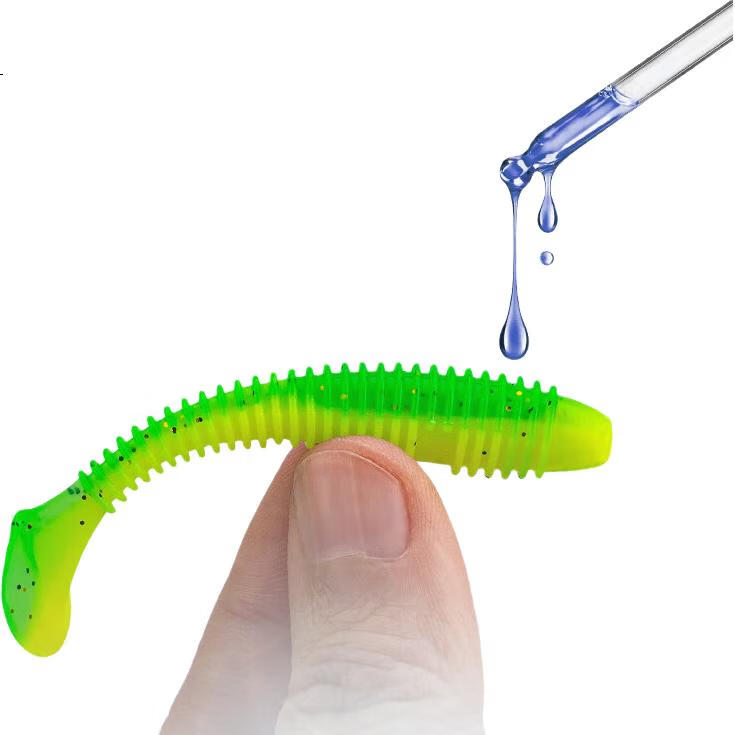 Мягкая приманка Guowangliya Lure T-Tail, 20 шт., искусственная приманка для пресноводной ловли, для окуня и жереха, с головкой-грузилом