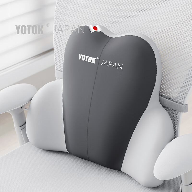 Youtengyouju YOTOK (Japan) Genuine Lumbar Support Cushion for Office, Back Brace for Long Sitting at Work, Waist Support Pillow