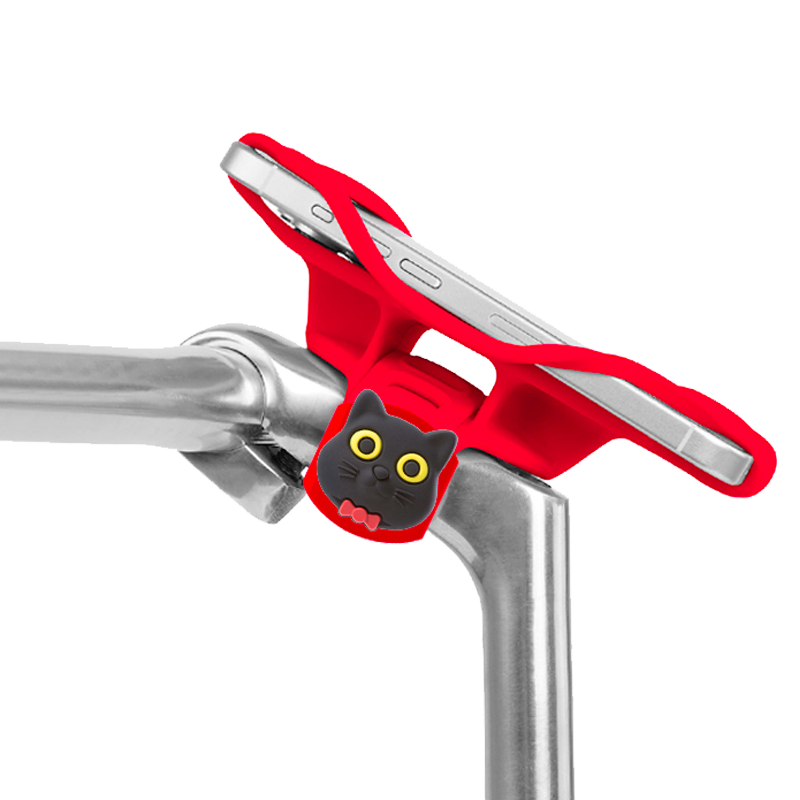 Bone Road Bike Phone Mount, Integrated Handlebar, Foldable for Large Bikes, Mountain Bike Cycling Navigation Bracket, Shock-Absorbing
