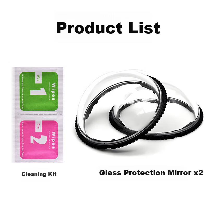 Qiye Lens Protector, Tempered Glass Film, Glass Protective Case, Suitable for Insta360 X5 Panoramic Camera Accessories, Instax5 Protective Cover, Glass Version X5 8