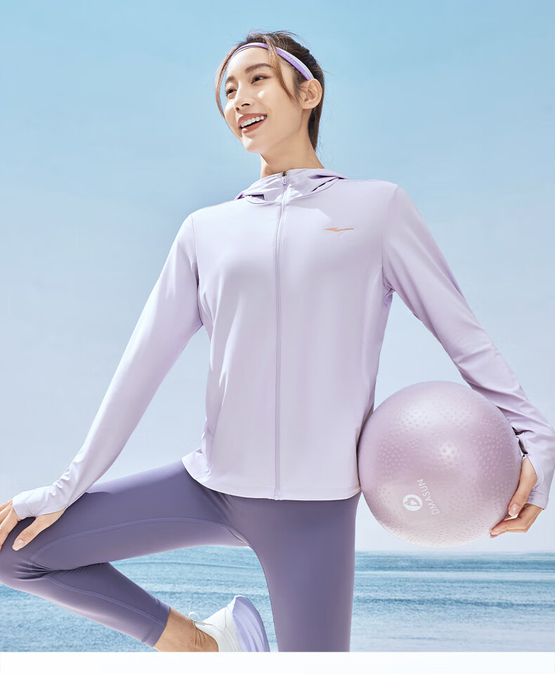 ERKE UPF100+ Sun Protection Jacket for Women, Summer Lightweight Coat, Cool-Feeling Quick-Dry Sports Outerwear 14