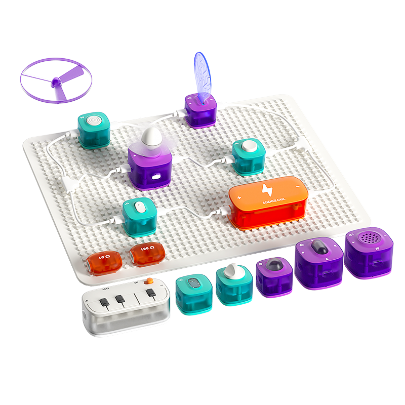 Science Can Super Circuit Building Blocks, Children's Birthday Gift, Elementary School Boys And Girls 6-12 Years Old Toy, Electronic Experiment Kit