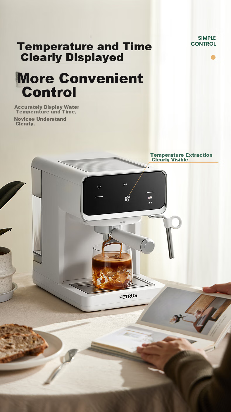 Petrus Cold Brew Coffee Maker, Home Use Fully Automatic And Semi-Automatic Italian Milk Frother, Espresso Extraction, Cold And Hot Dual Extractio 5
