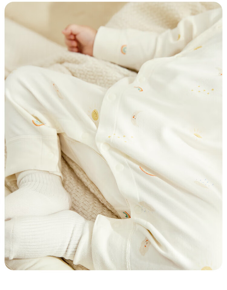 Weishi Muni Baby Romper Spring and Autumn Long Sleeve One-piece Cute Crawling Suit 13